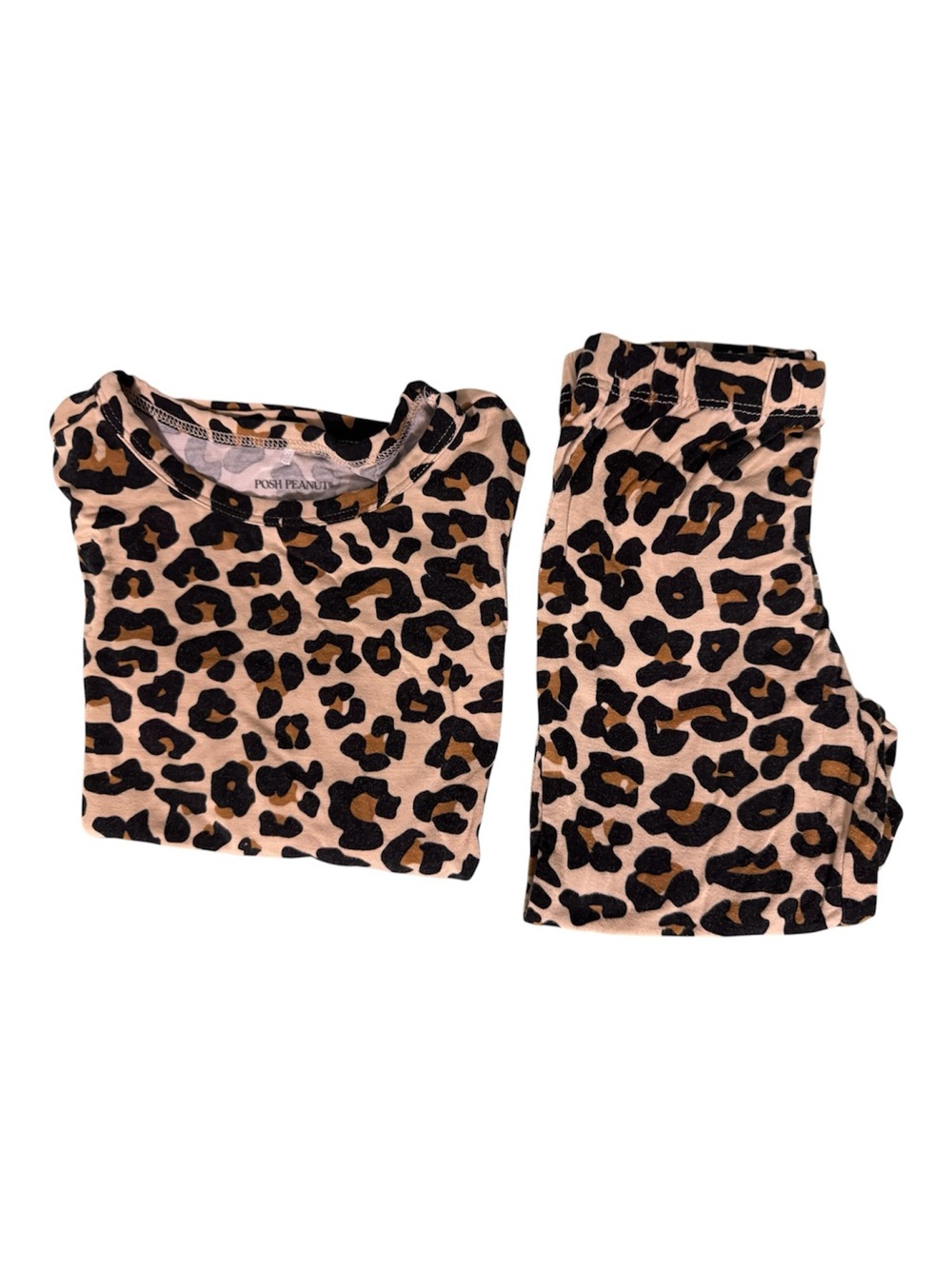 Posh Peanut leopard pj set
